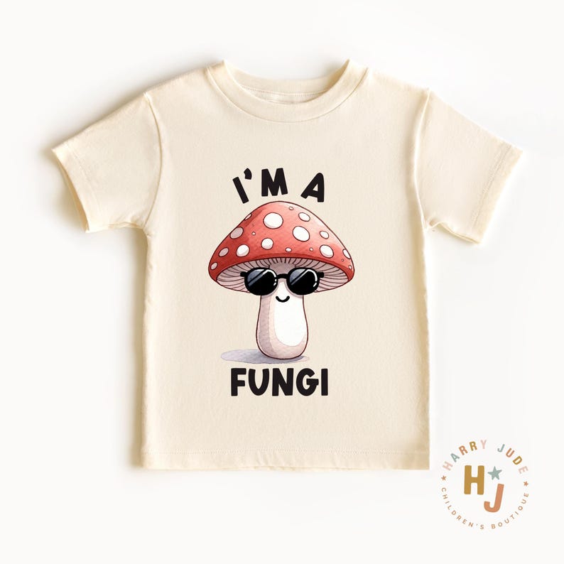 I m A Fungi Kids T-Shirt: Funny Retro Graphic Tee 130
