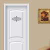 Art Wall Sticker Self-Adhesive Toilet Door Stickers Removable PVC WC Doorway Sign Funny Black Bathroom Wall Sticker Bathroom