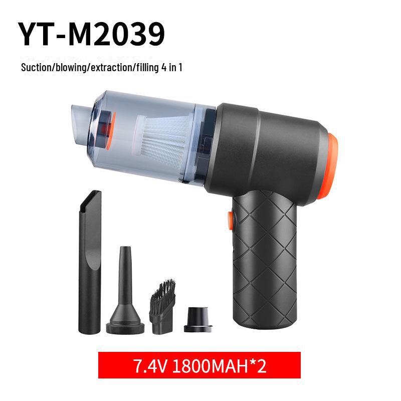 

Wireless Dual-Purpose Car Vacuum & Blower with High-Power Rechargeable Suction 2039, 7.4V Dual Batteries