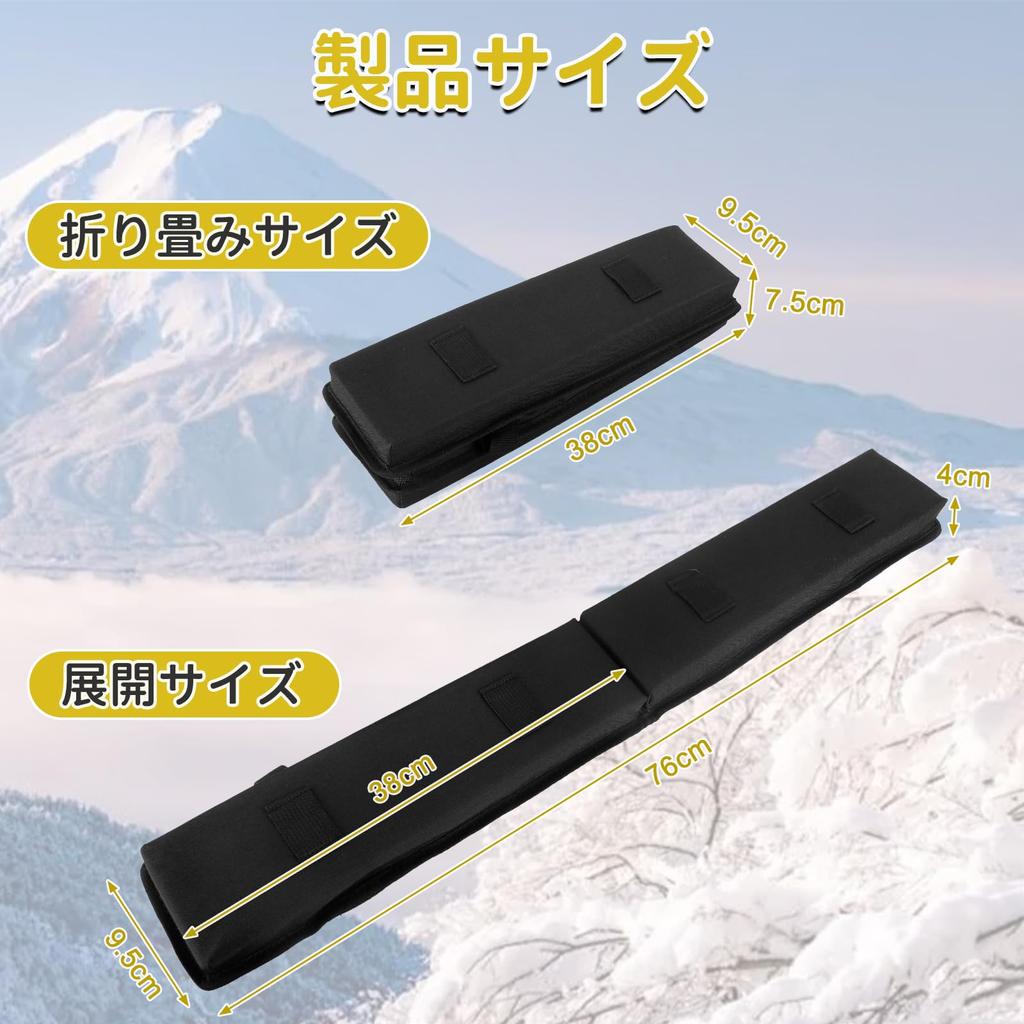 Syncnika Car Rooftop Soft Car Roof Carrier Car Roof Luggage Bar Soft Pad for Car Roof Shockproof and Car Surfboard No Tools Easy Installation Carrier,