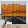 2Panels No Man's Land Highway Curtains Plain Nature Curtains for Bedroom Living Room Kitchen Window Blinds Cortinas De Salon