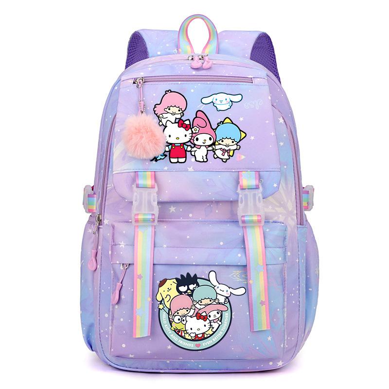 Collection Sweet Xiaoqing Cartoon Peripheral Trend Ridge Protection Backpack Large Capacity Student School Bag