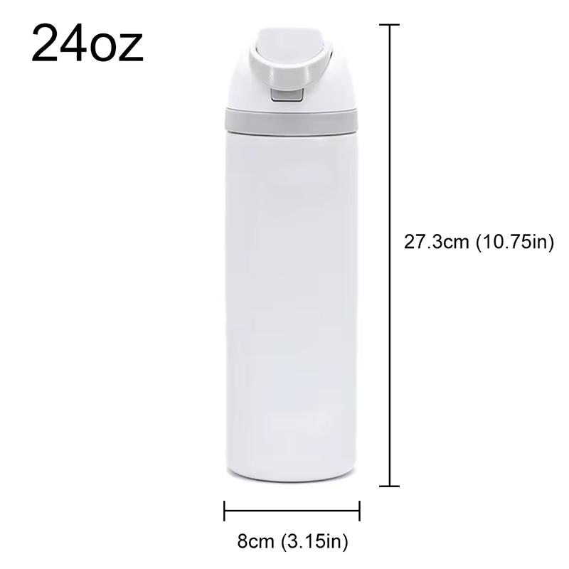24oz Thermo Bottle Stainless Steel Thermos Water Bottle Double-Layer Thermal Mug Outdoor Sports Gym Vacuum Insulated Drinkware