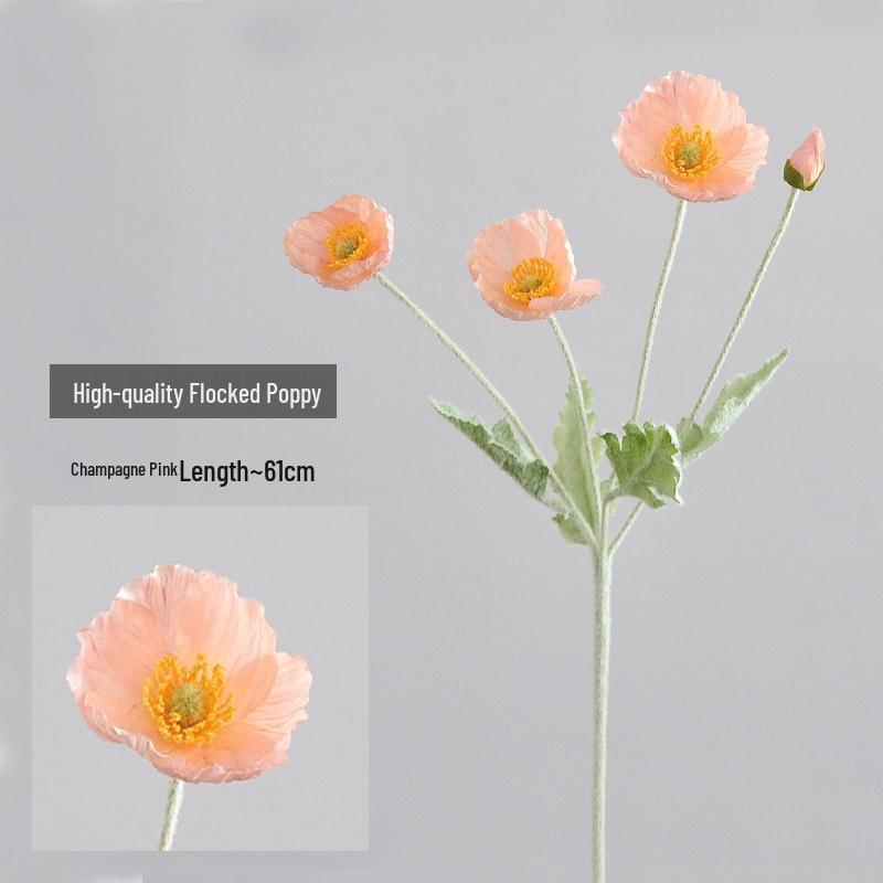 Poppy Artificial Flowers for Home, Wedding Decor, Art, and Photography