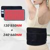 120LED Mini Therapy Blanket Portable Red Light Waist Belt Household Hot Compress Therapy Device Infrared Waist Protection Pad