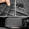 Center Console Armrest Cover for Ford Bronco Accessories 2021 2022 2023 2024 2/4-Door with Leather Side Pockets Interior Accessories Prevent