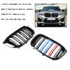 2PCS M-Color Kidney Grill Grille 51138469959 Fit BMW G01 X3 G02 X4 Gloss Black