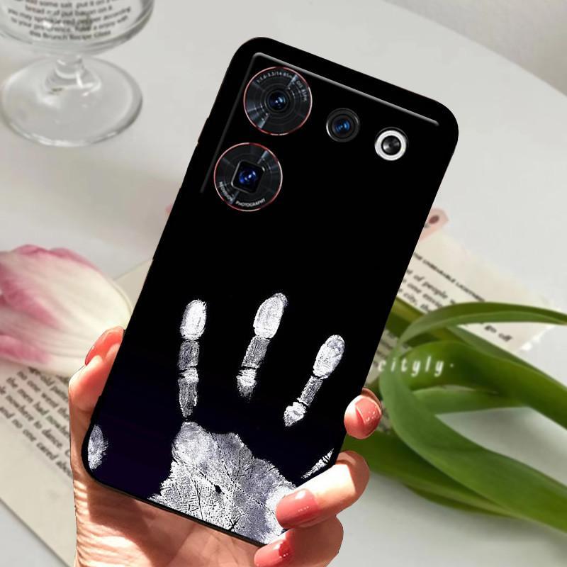 Case For ZTE Nubia Z50 Ultra Case Soft Print Silicone TPU Black Bumper Cover For ZTE Nubia Z60 Ultra Phone Back Coque z50Ultra