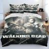 Horror TV The Walking Dead Lincoln Bedding Set Boys Girls Twin Queen Size Duvet Cover Pillowcase Bed Fashion Home Textileextile