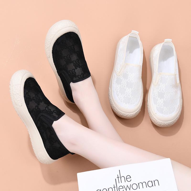Summer new women's fisherman shoes women's hollow embroidered casual cloth shoes women's soft sole