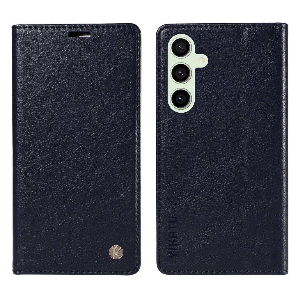 For Samsung Galaxy S24 FE Case Litchi Texture Leather Wallet Flip Phone Cover