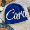 Fashion Letter Knitting Cap Hat Fiber Y2k Jacquard Knitted Hat Keep warm Cold Cap Outdoor
