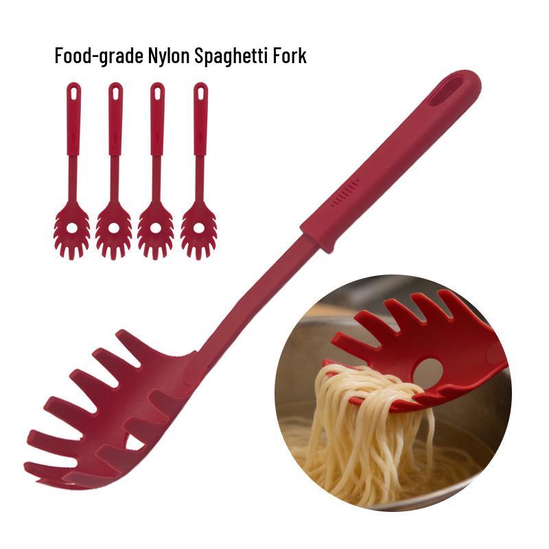 In Stock High-Temperature Resistant Food Grade Nylon Spaghetti Fork Kitchenware