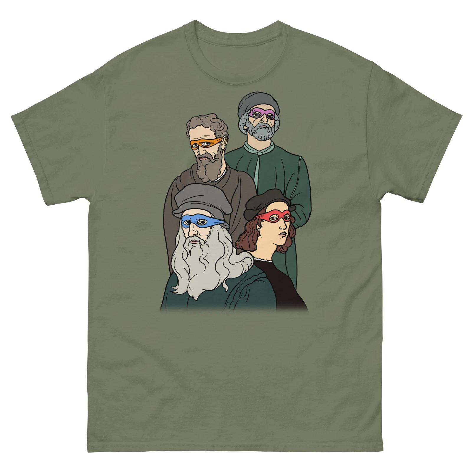 

Turtles vs The Masters T Shirt, Leonardo Michelangelo Donatello Raphael S
