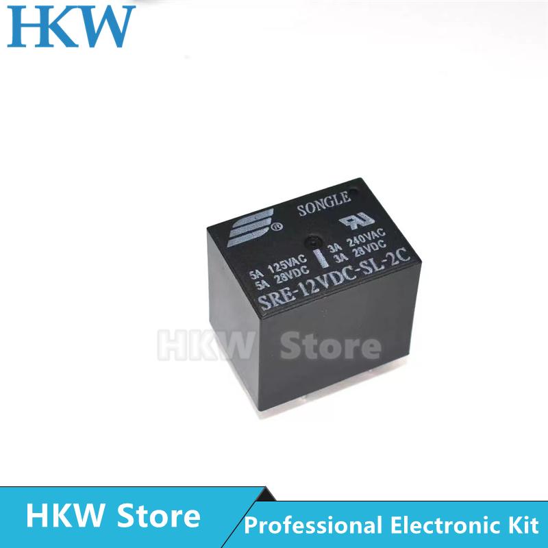 5pcs Relay SRE-05VDC-SL-2C SRE-12VDC-SL-2C SRE-24VDC-SL-2C 5V 12V 24V 3A 240VAC 8PIN Relays Relais Relays 5