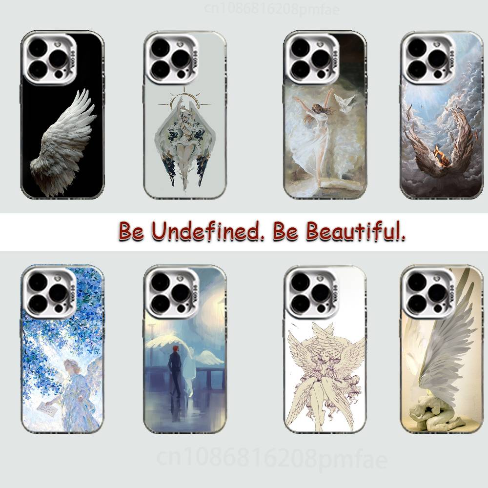 Artistic Style of Angels Case for iPhone17 16 15 14 13 12 11 Pro Max Plus Air 16E X XR XS Max Hard Shockproof Bumper Cover