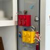 Building Blocks Refrigerator Magnetic Absorption Box Plastic Wrap & Straws Holder Fridge Side Storage Organizer Home Decor