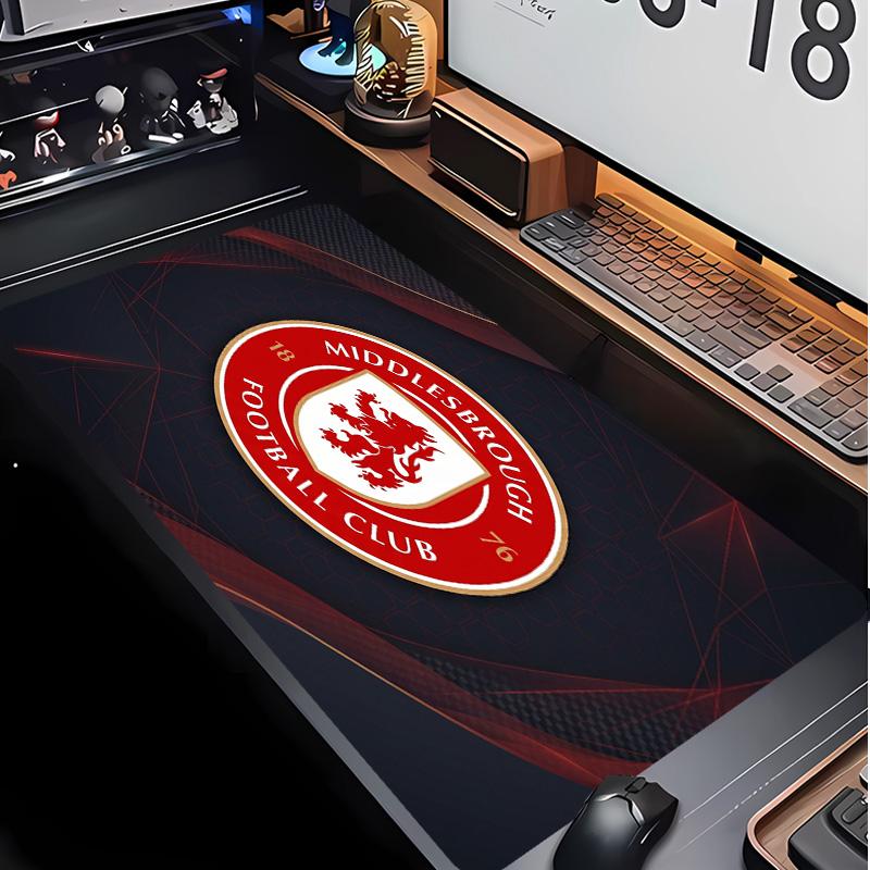 Middlesbrough Football Pattern Mouse Pad Non?Slip Rubber Base Gaming Mousepad For Desk Office Home
