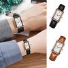 Men's Square Diamond Set Quartz Watch