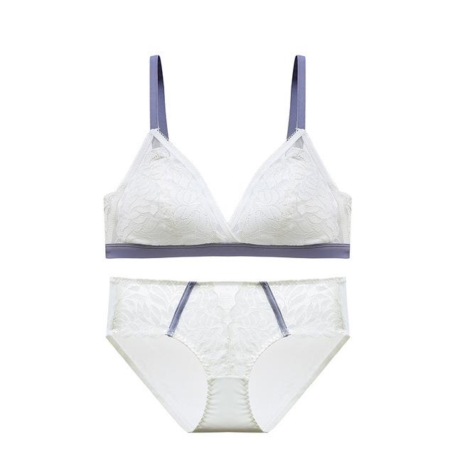 

Комплект нижнего белья с чашкой треугольника, женский тонкий бюстгальтер на косточках, красивый кружевной комплект сзади 32/70A синий