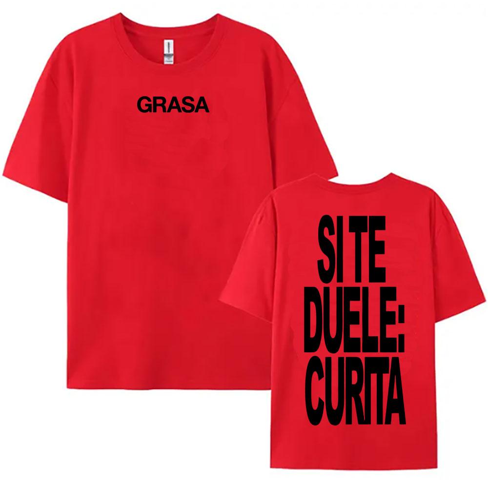 TIENES QUE APRENDER A AMARTE Tshirts SI TE DUELE CURITA Print T-shirt Nathy Peluso Singer Graphic T Shirt Cotton Tees