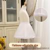 Adult Three-Hoop Cosplay Petticoat: Violent Fishbone Tutu, Flower Girl Princess, Lolita Bell-Shaped Skirt.