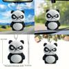 Panda Car Interior Decor Acrylic Car Mirror Ornament For Automotive Decoration And Gift