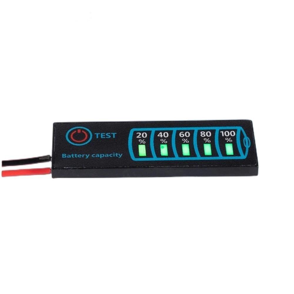 DC5-30V 12V 24V Mini Battery Voltage Tester LED Display Power Indicator Lithium/Iron/Lithium/Acid Battery Pack Volt Power Indicator LED