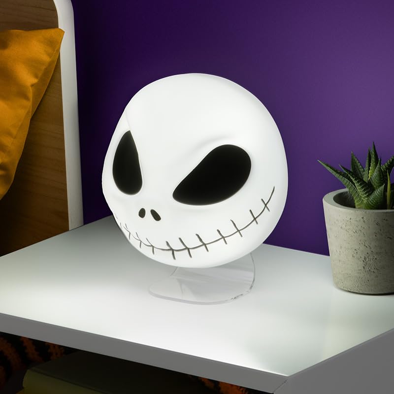 Paladone Nightmare Before Christmas Mask Light Officially Licensed Disney Merchandise Novelty Light USB Powered Desk Lamp Light Spooky Decor Movie