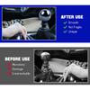 Round Ball Shift Knob, Aluminum Alloy Car Gear Shift Knob, Stick Shifter Knobs Head, Universal Shifter Knobs with 3 Adapters (M8, M10, M12), Fits