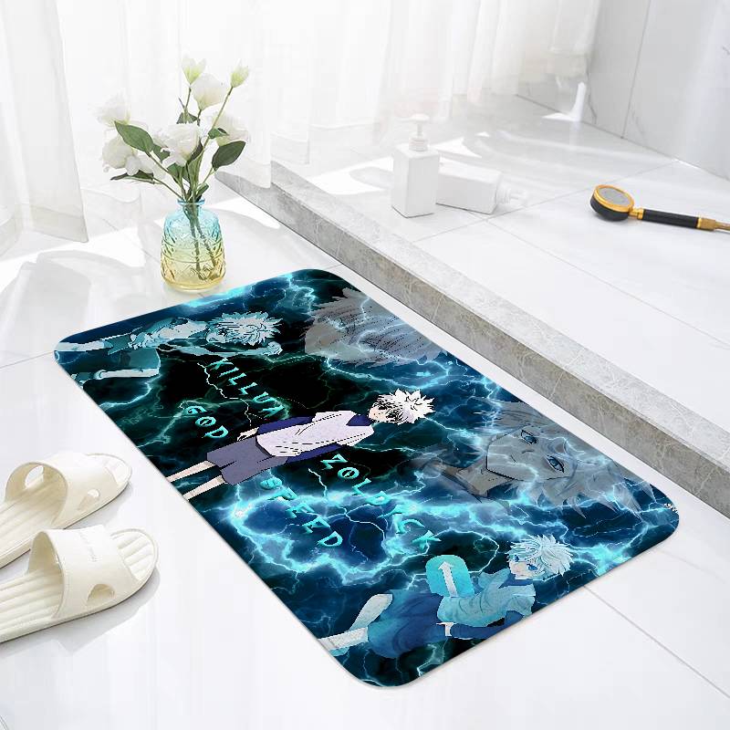 H-Hunter-X-H-Hunter K-Killua Floor Mat For Living Room Cushions Modern Soft Fluffy Home Rug For Children's Bedroom Play Carpet