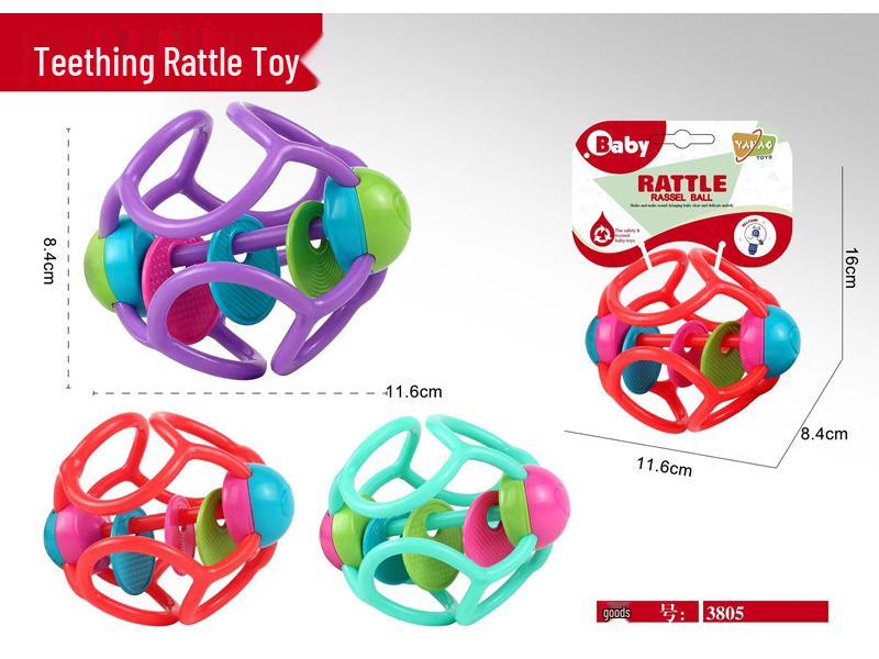 

Мягкий сенсорный мячик для захвата рукой для младенцев, 3-12 месяцев - Развивающая игрушка для захвата и игры