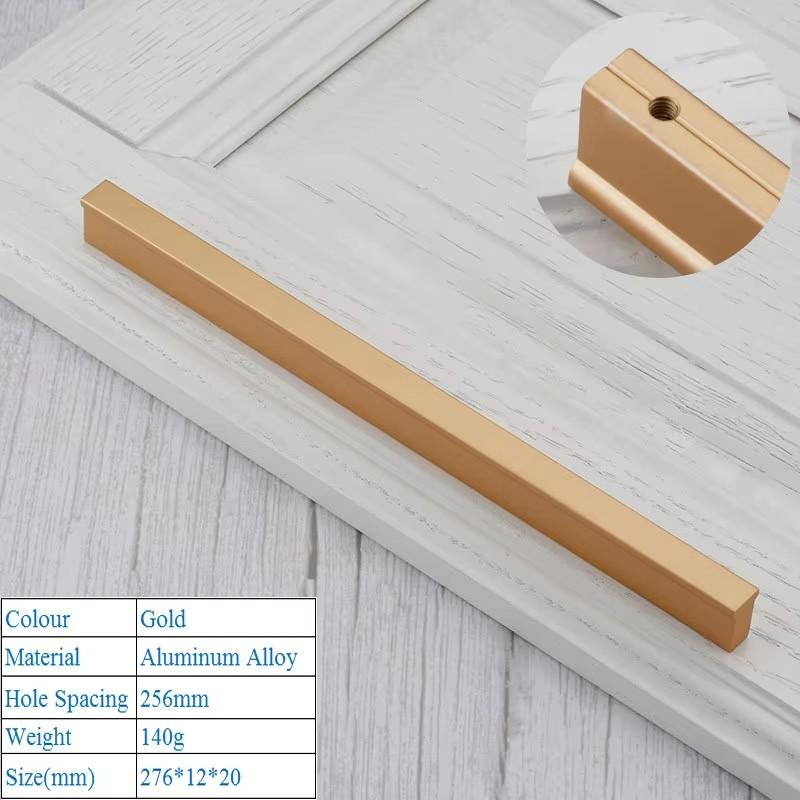 Modern Minimalist Kitchen Cabinet Handle American Style Lengthen T Shape Handle Shoe Wardrobe Drawer Pull Furniture Door Handle