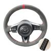 Hand Stitched Suede Leather Car Steering Wheel Cover For Mazda MX-5 MX5 2016-2020 Custom DIY Auto Steering Wheel Case