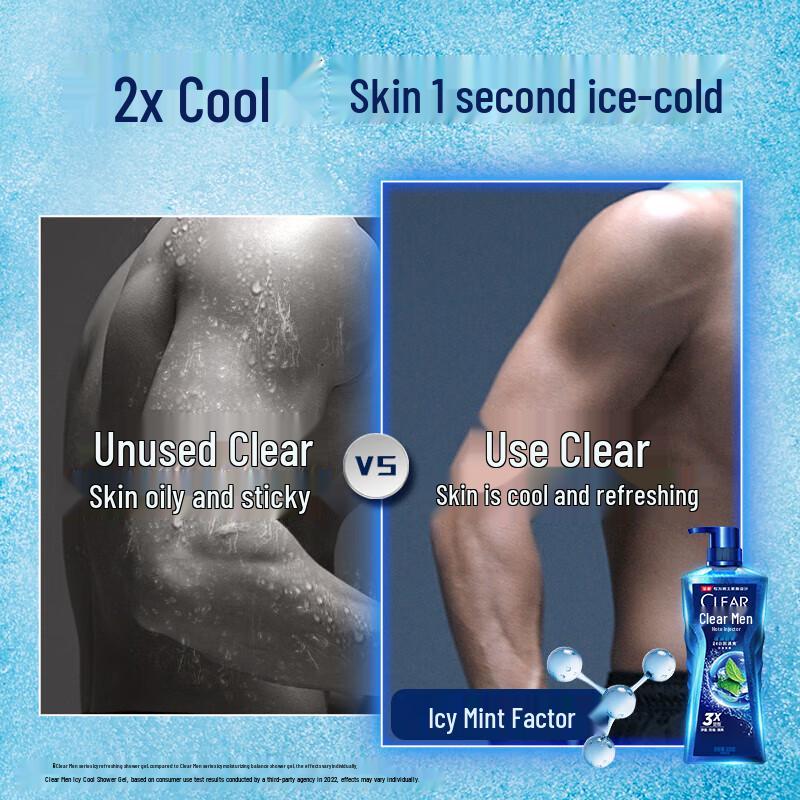 Clear Men's Shower Gel Duo Set