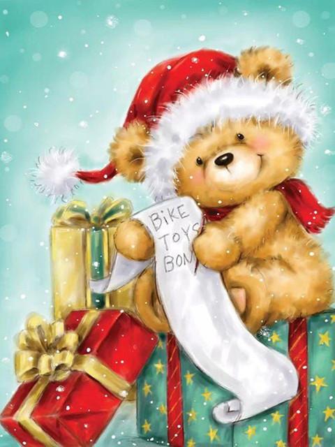 

5D Diy алмазная живопись Рождественская елка Алмазная вышивка снеговик картина вышивка крестиком Пингвин горный хрусталь мозаика комплект домашний декор Full Round 20x30CM