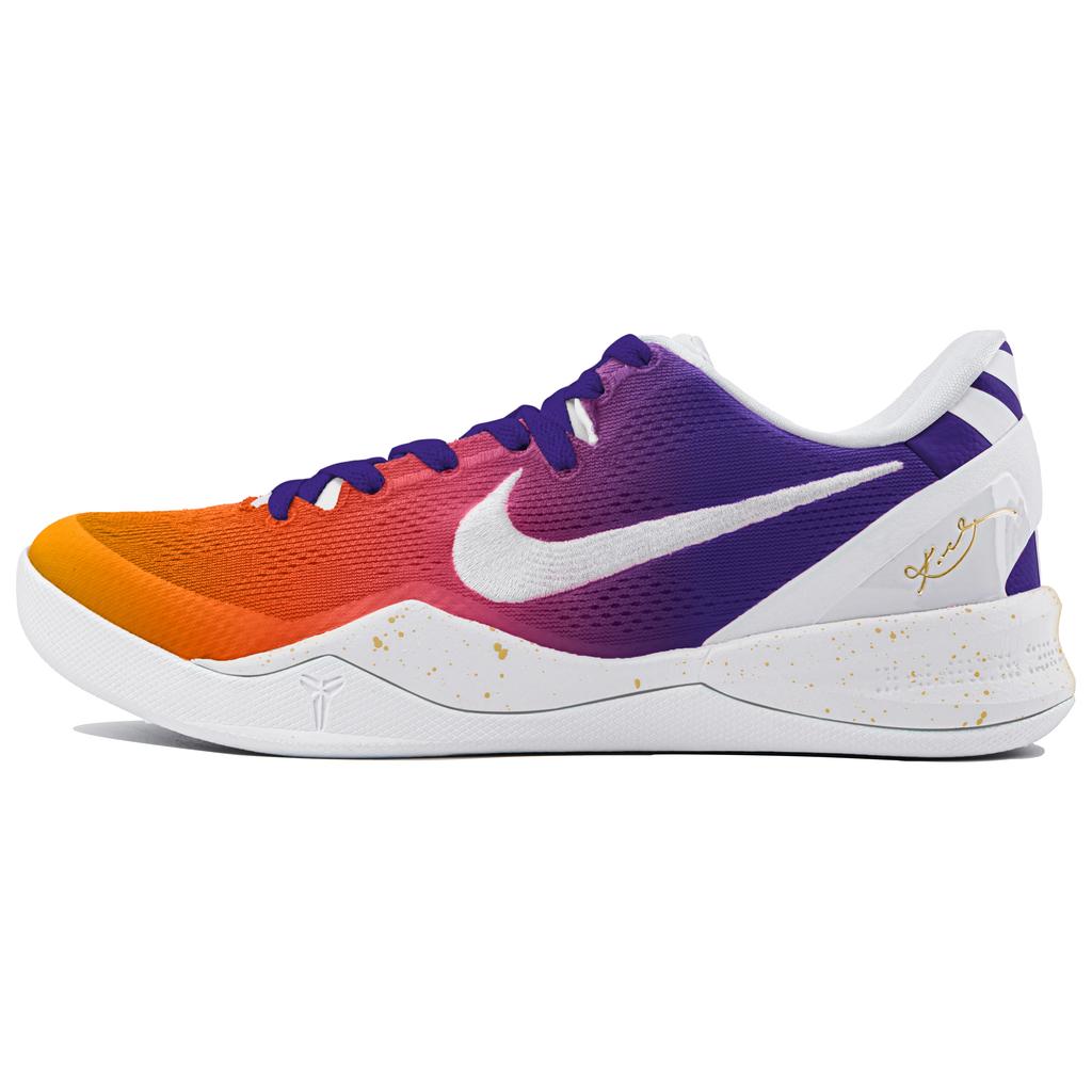 Nike Kobe 8 Protro'Halo' Slip Resistant Abrasion Resistant Low top Basketball Shoes Unisex Purple FJ9364-100(Team4-)