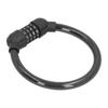 Bike Lock Cable High Security 4‑Digit Number Bicycle Cable Locks for Cycling OutdoorsBlack