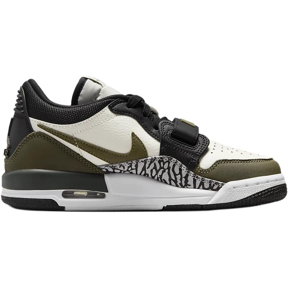 Air Jordan Legacy 312 Low GS Medium Olive Kids Sneakers White Sail Black CD9054-120
