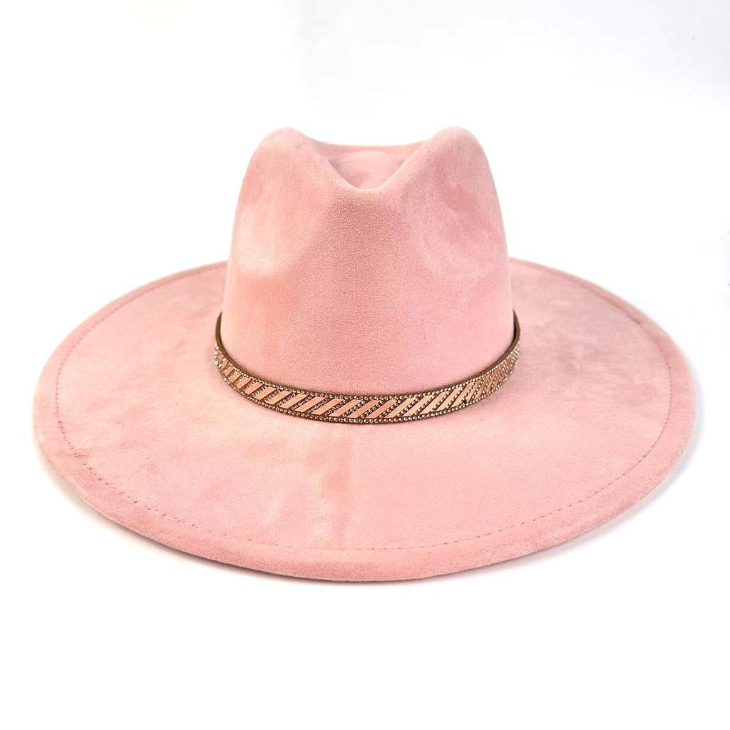 European And American Style Western Cowboy Hat Men And Women Suede Knight Top Hat Sunshade Sunscreen Jazz Hat