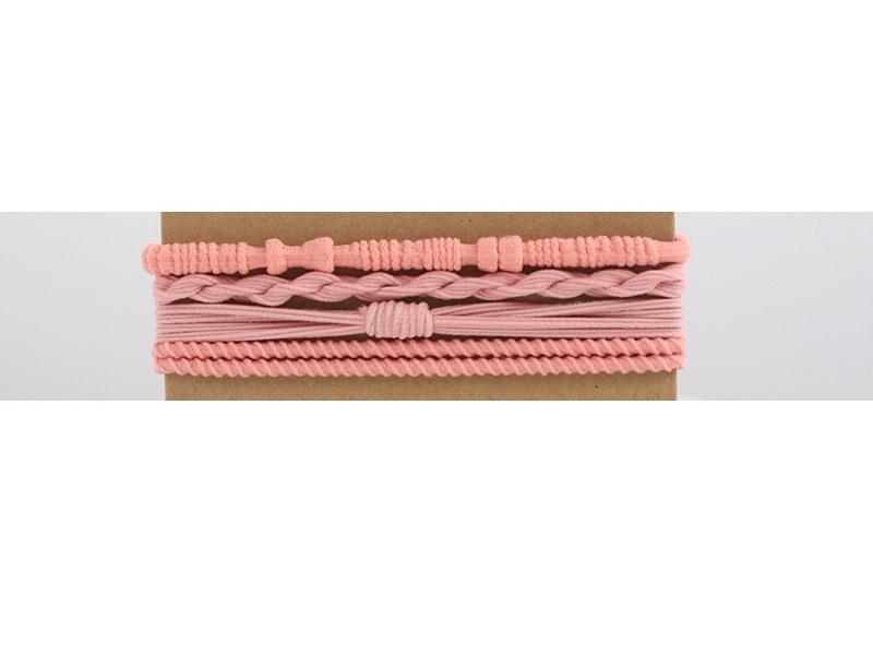 4pcs/set Retro Bohemia Hair Tie For Women Bracelet Scrunchies Elastic Hair Rubber Bands Girls Horsetail Head Rope Gum Accessoire