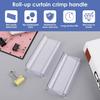 2PCS Shade Pulls for Roller Shades, Plastic Roller Hem Grip Pull Down Shades Blinds for Windows Home Car Rolling Curtain Accessories (Clear)
