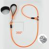 Cable Slip Lead Dog Leash Chew Proof Steel Wire Dog Leash with Nylon Handle for Teething Puppies Large Dogs Training Cord Leads