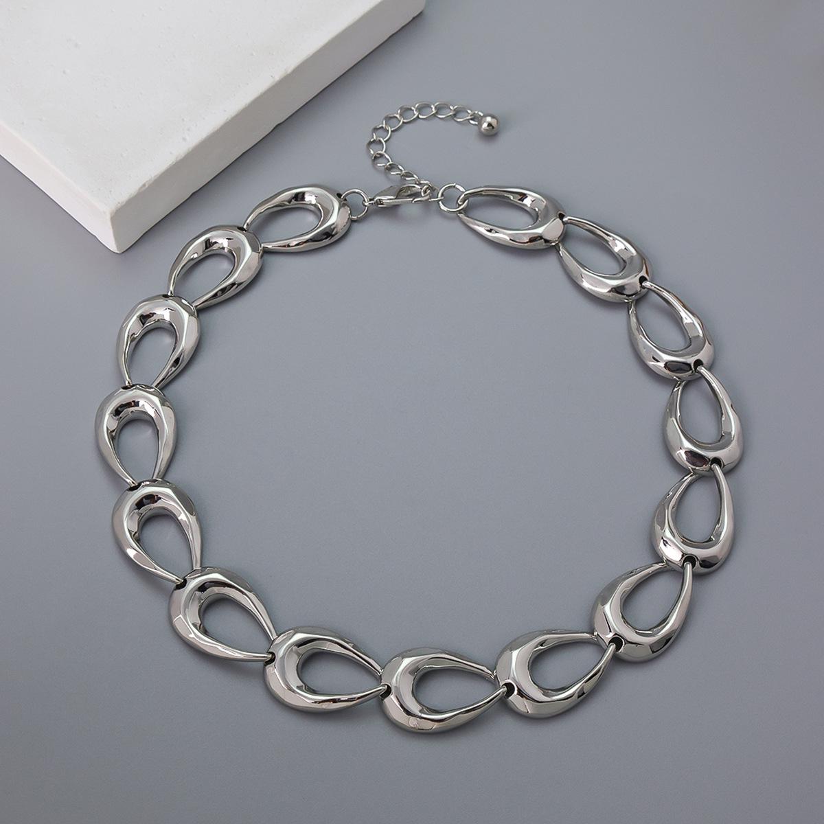 Женское хип-хоп колье-чокер на толстой цепи - Стильное, высококлассный дизайн