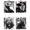 Waterproof Motorcycle Storage Bag Large Capacity Front Rear Mount Pannier Bag with Shockproof for E-Bike Scooter