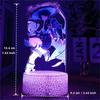 Anime Figures 3D Lamp Zhongli Xiao Genshin Impact LED Night Light Smart Touch Remote RGB Decoration Room Kid Birthday Toys Gifts
