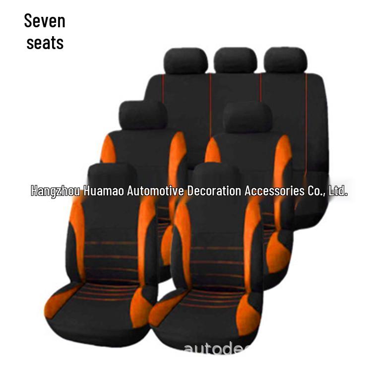 Pokrowiec na fotel samochodowy 7-miejscowy - Tkanina poliestrowa na każdą porę roku