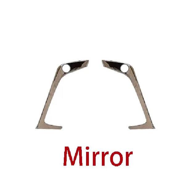 For Lexus RX 350 350h 450h+ 500h 2024 Steel Car Front Fog Light Strip Trim Frame Cover Trim 2Pcs Eyebrow Accessories