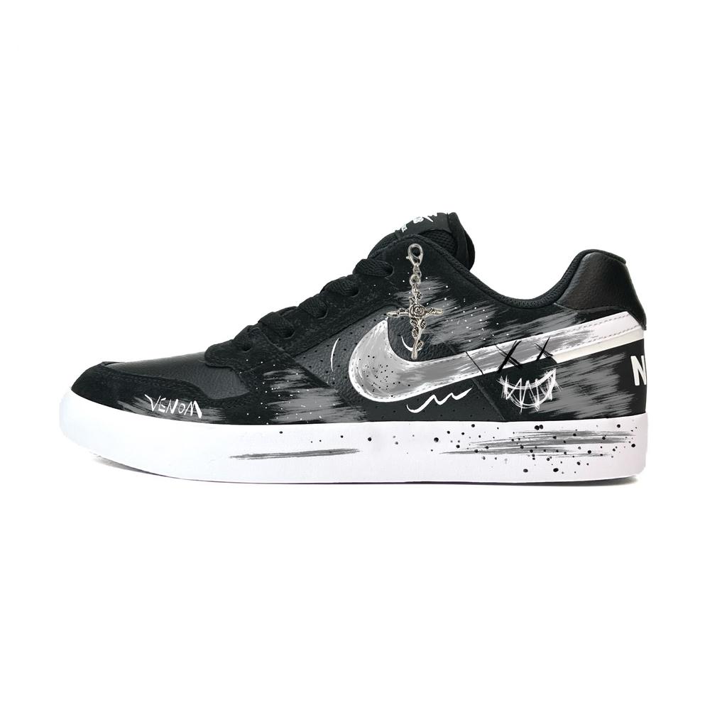 Nike SB Delta Venom Low Top Skateboard Shoes Unisex Valentine's Day Shopping Bag 942237-010(Team1907-S-BOX)