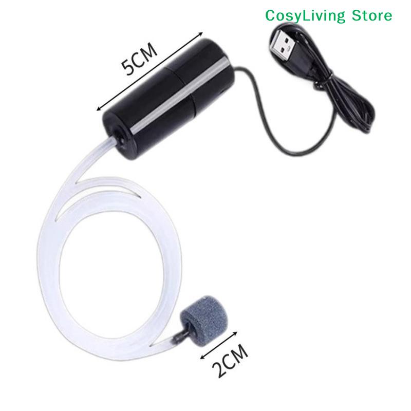1Pcs Mini Portable Silent USB Charging Oxygenator Fish Tank Small Aquarium Pump Essential Fish Farming Equipment